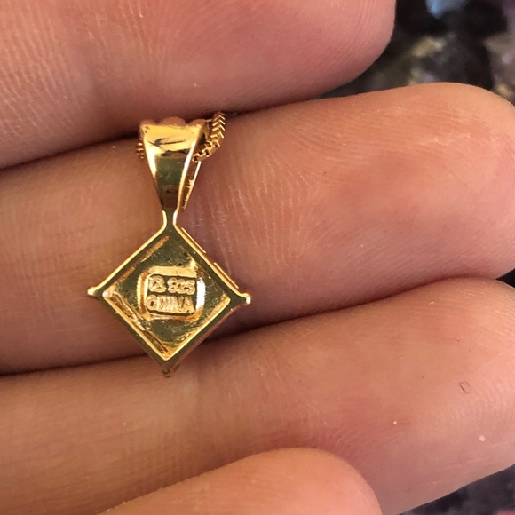 Gold-Fill Diamond Accent Necklace - Picture 5 of 5